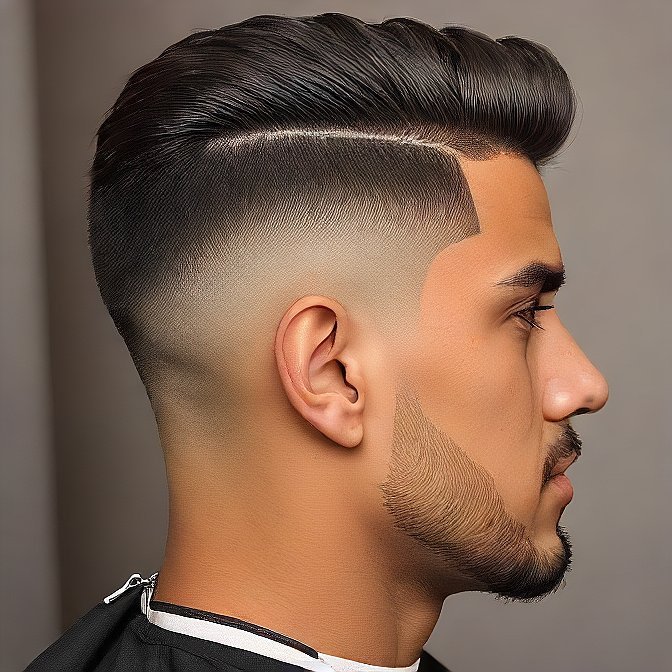 mid fade haircut