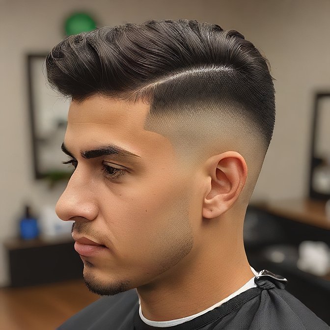 mid fade haircut