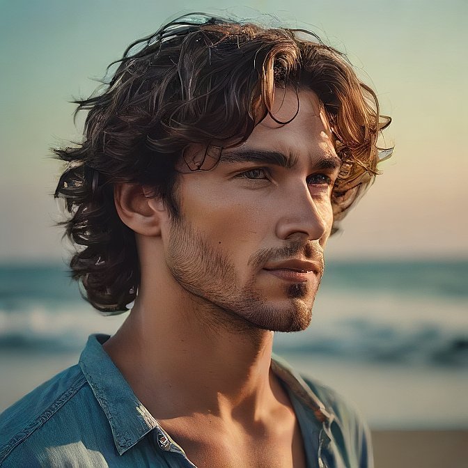 Beach Waves Haircut